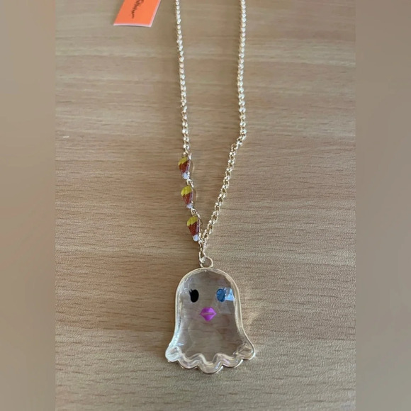NWT Betsey Johnson Ghost Necklace - Picture 6 of 8